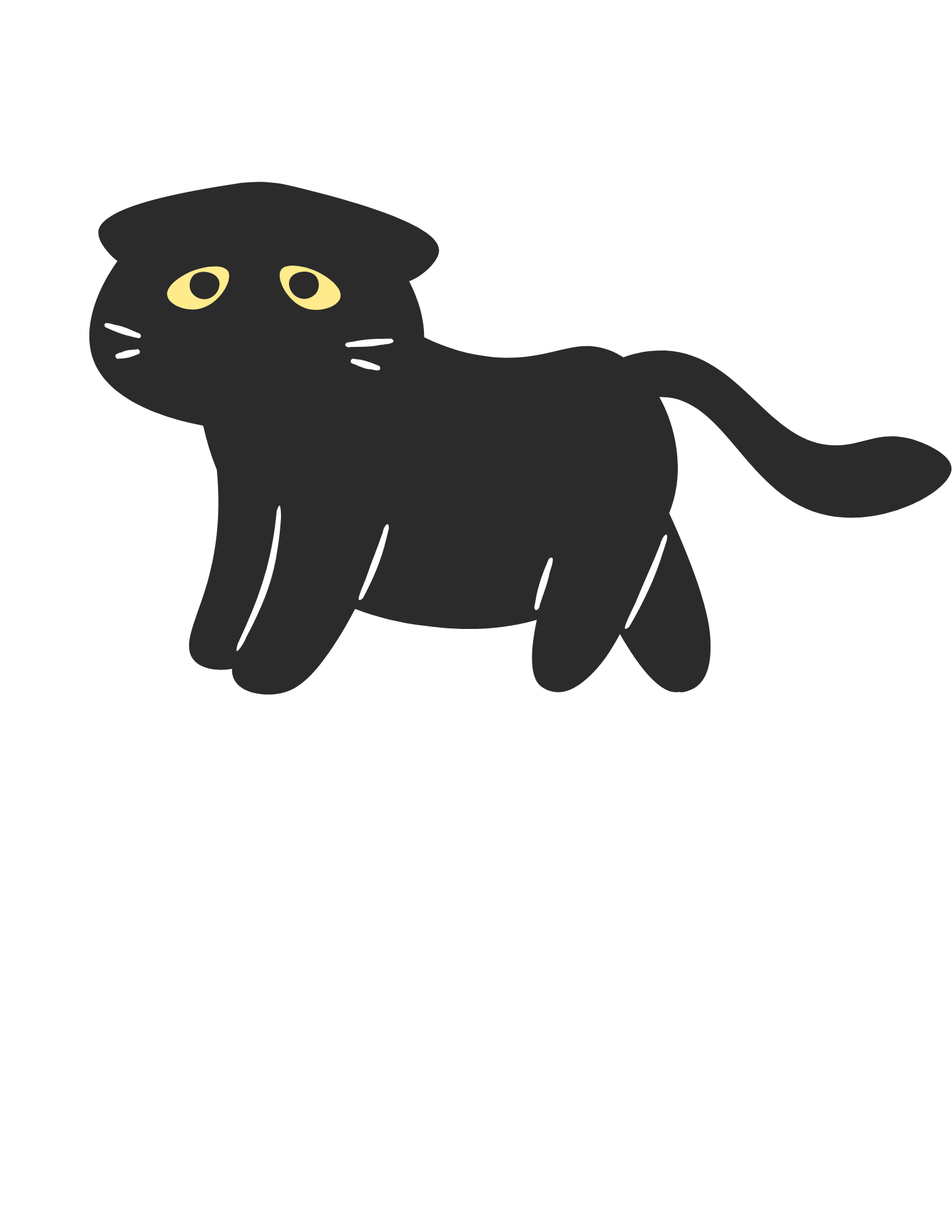 A sad cat whose package is stuck